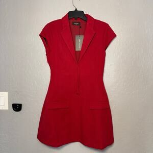 Outcast Tutu Mini Dress Red, M